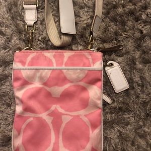 Coach pink satchel